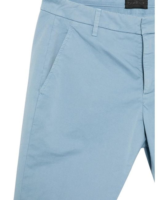 Dondup Blue Front-Pockets Trousers for men