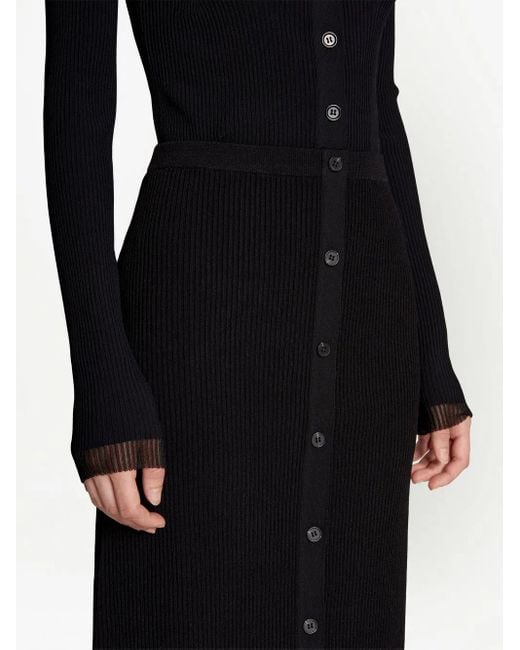 Proenza Schouler リブニット スカート Black