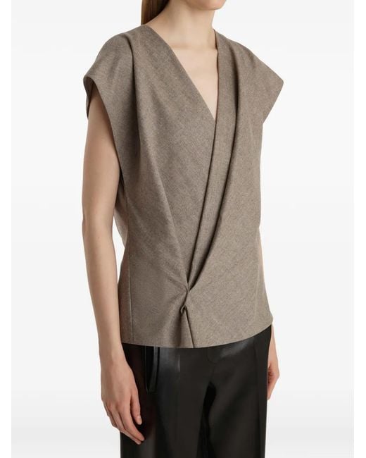 Khaite Gray Mer Top