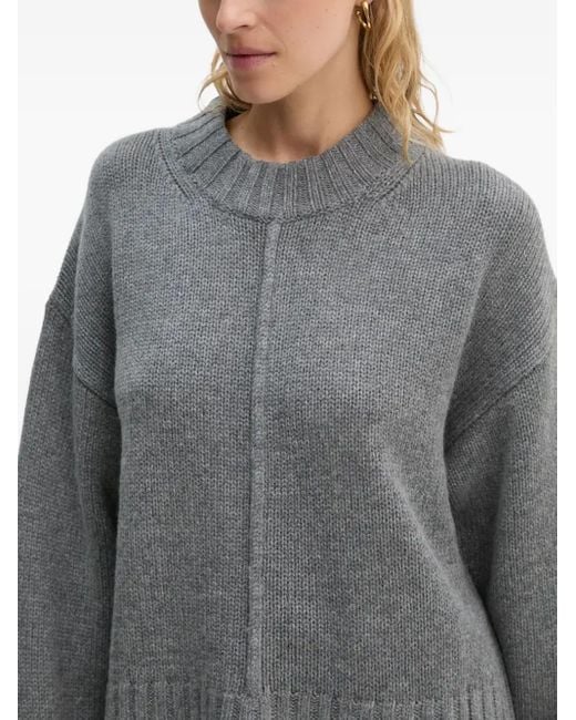 Day Birger et Mikkelsen Gray Lula Ribbed Sweater
