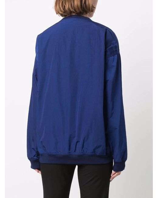 Stella McCartney Blue V-Neck Pouch Pocket Sweatshirt