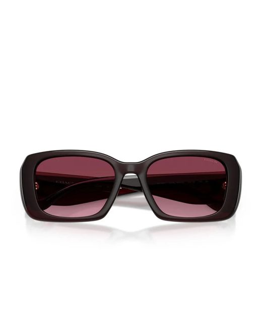 COACH Purple Logo-Detail Sunglasses