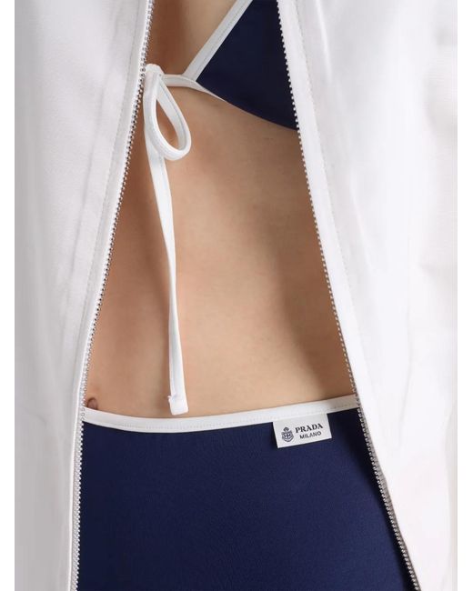 Prada Jersey Bikinislip in het Blue
