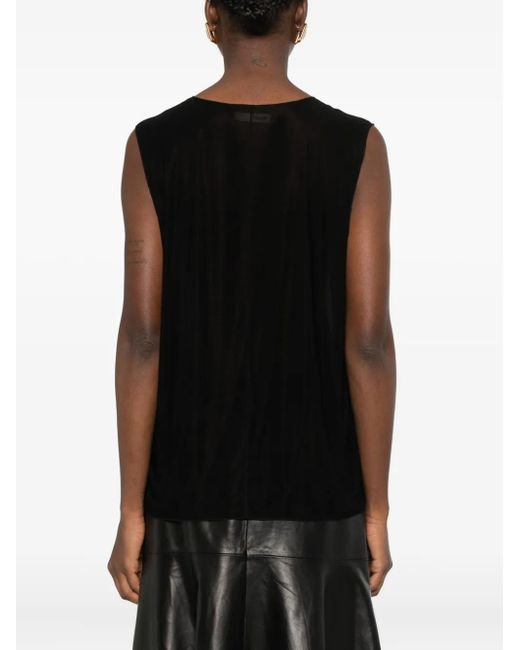 Khaite Black Allo Top