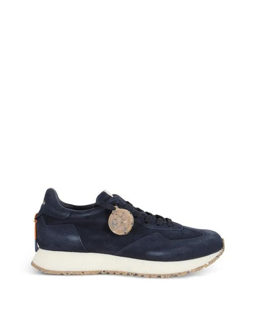 Barracuda Blue React Suede Sneakers for men