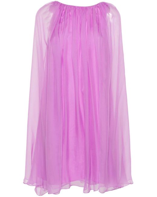 Max Mara Pink Silk Midi Dress