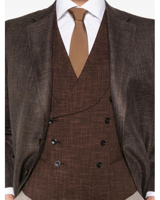 メンズ Tagliatore Ben ベスト Brown