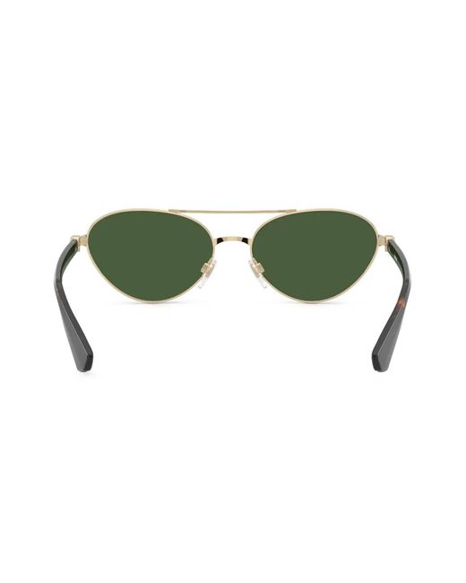 Burberry Green Be3165 Pilot-Frame Sunglasses