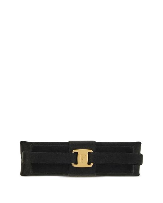 Ferragamo White Mini Bow Hair Clip