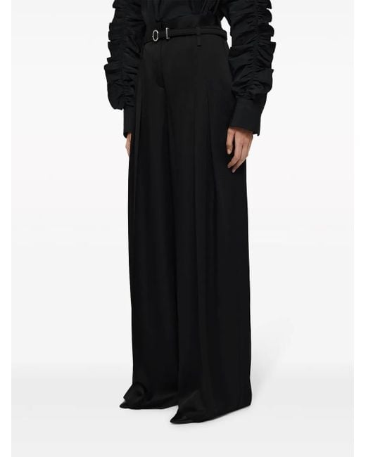 Jil Sander Black Belted Trousers
