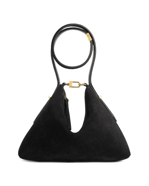 Totême Black Suede Tote Bag