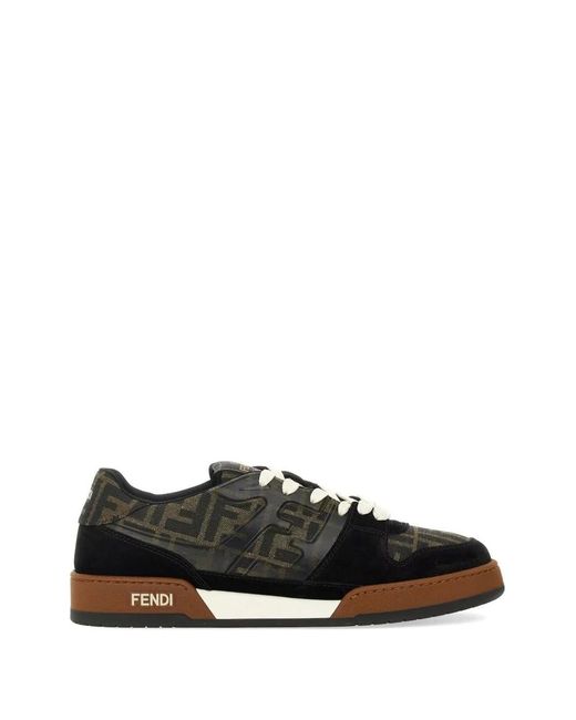 Fendi Black Match Ff Sneakers for men