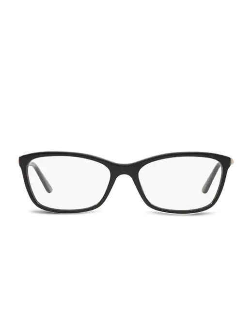 Versace Black Rectangular-Frame Glasses
