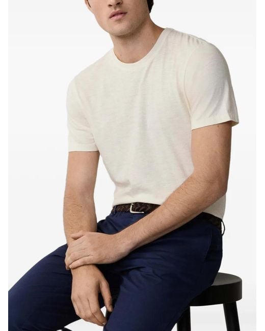 Hackett White Crew-Neck T-Shirt for men