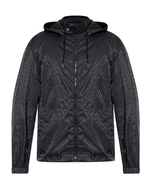 McQueen Black Hooded Jacket for men