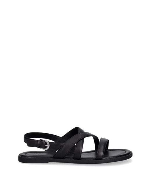 Vagabond White Zaida Crossover-Strap Buckled Sandals