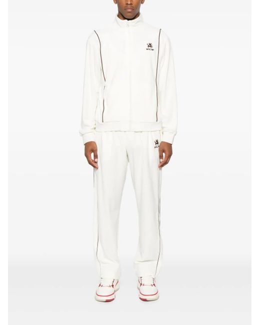 Sinclair White Jersey Track Pants for men