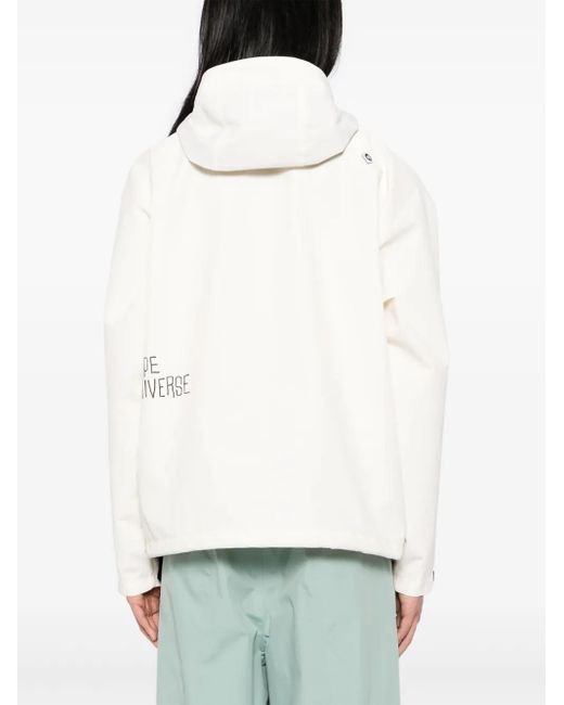 Aape By A Bathing Ape White Logo-Patch Jacket for men