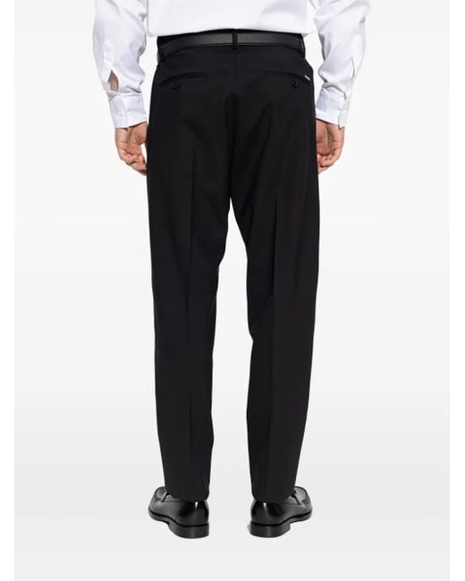 DSquared² Black Wool Trousers for men
