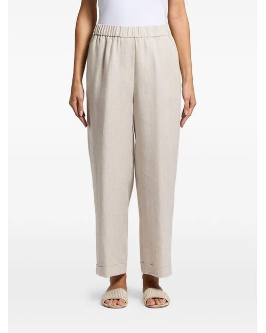 Peserico Natural Elasticated Trousers