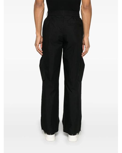 Represent Black Tech Cargo Pants for men