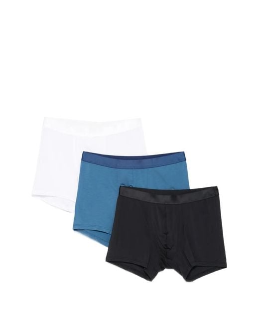 CDLP Blue Elasticated-Waistband Boxers (Set Of Three) for men