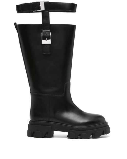 Gia Borghini レザーブーツ Black