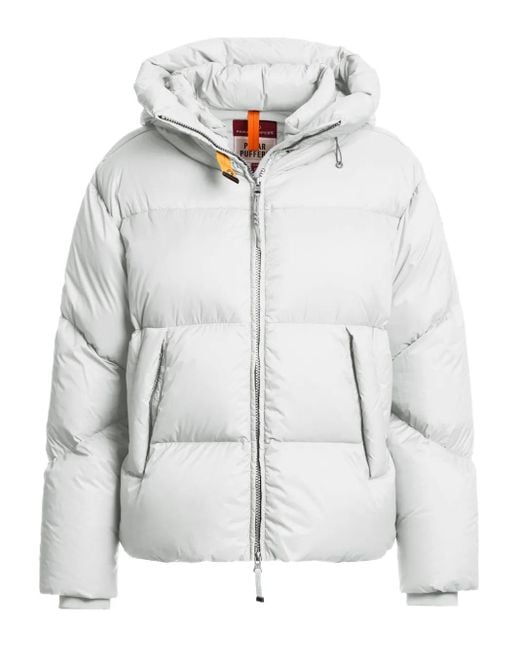 Parajumpers Donsjack Met Capuchon in het White
