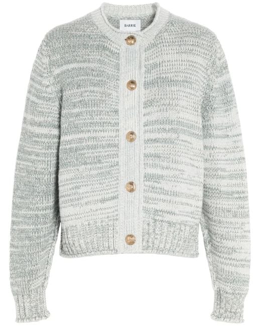 Barrie Gray Chunky-Knit Cashmere Cardigan