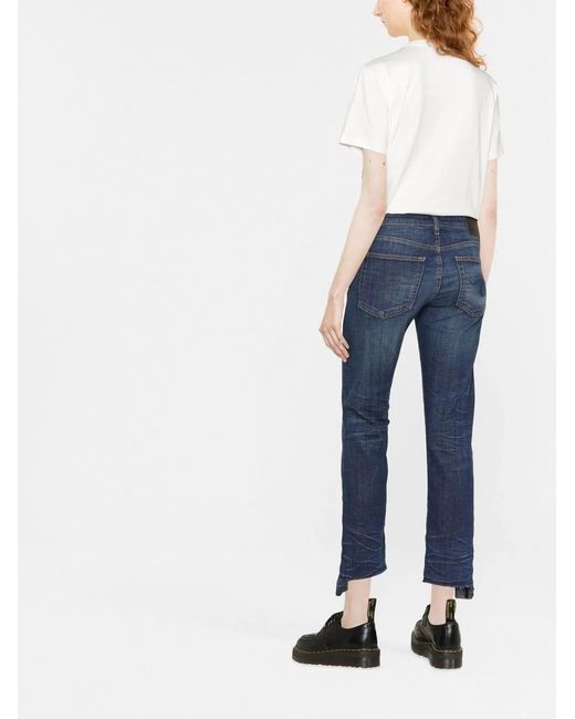 R13 Blue Cropped Jeans