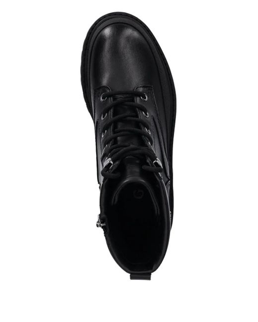Guess Black 40Mm Bada Lace-Up Combat Boots