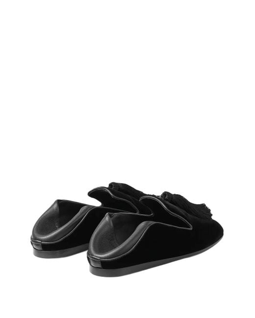 Jimmy Choo Black Eliot Slippers