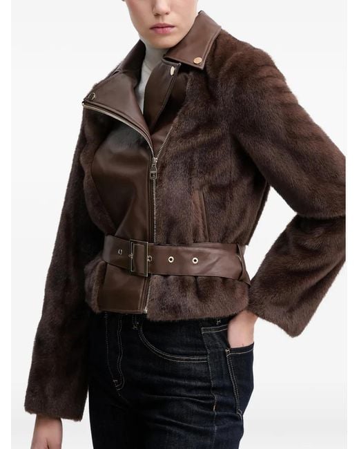 GAUDI Black Belted Zip-Up Jacket