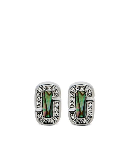 Marc Jacobs Green The Abalone J Marc Luxe Earrings