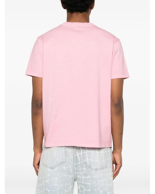 BLUE SKY INN Pink Palm-Logo T-Shirt for men