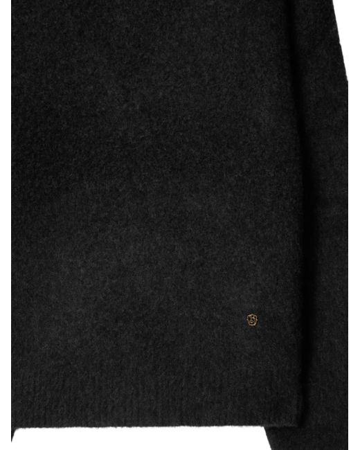 Burberry Black Crew-Neck Knit Jumper for men