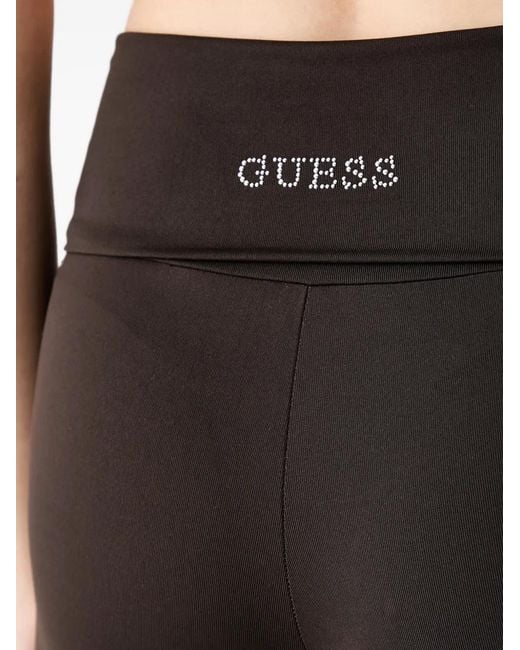 Guess Black Flare Track Pants