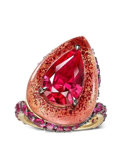 Anabela Chan Red Beetroot Elixir Ruby Ring