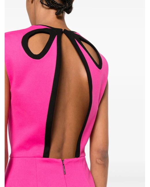 MSGM Pink Dress With Cut Out