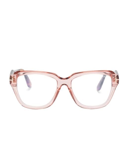 Occhiali Squadrati di Tom Ford in Brown