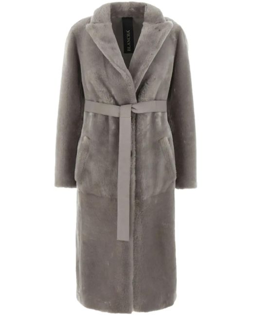 Belted Coats Blancha de color Gray