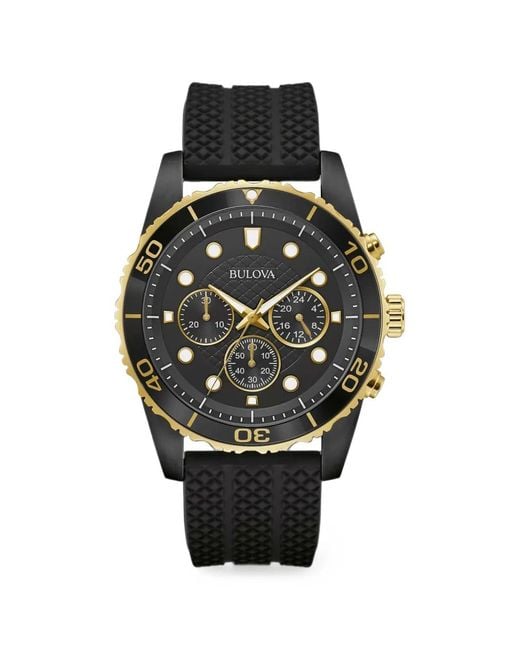 Bulova Black Classic 43Mm Quartz Watch for men