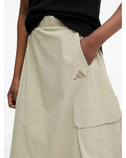 Adidas City Tech Midi-Rok in het Natural