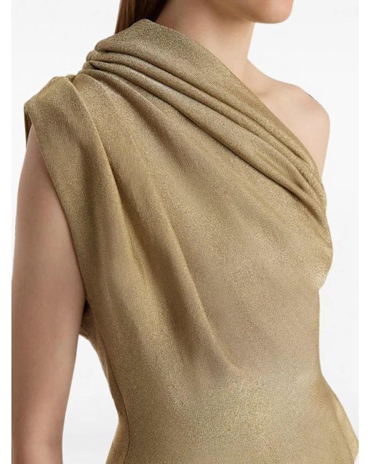 Khaite Natural Aimee Draped Blouse