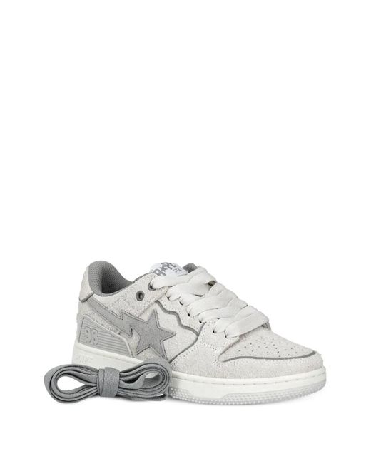 A Bathing Ape レディース ホワイト Bape Sk8 Sta #3 L スニーカーの 