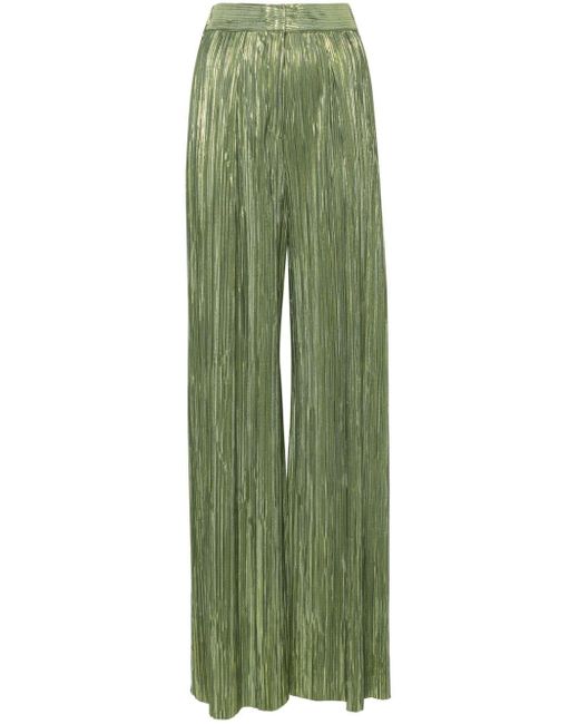 Pantalon plissé à coupe droite Sabina Musayev en coloris Green