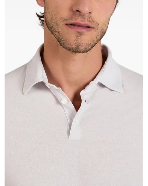 Slowear White Icecotton Slim-Fit Polo Shirt for men