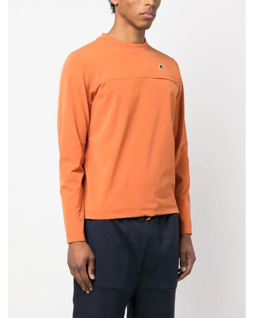 K-Way Orange Sweat À Patch Logo for men