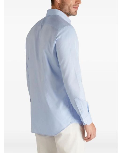 Glanshirt Blue Oxford-Weave Shirt for men