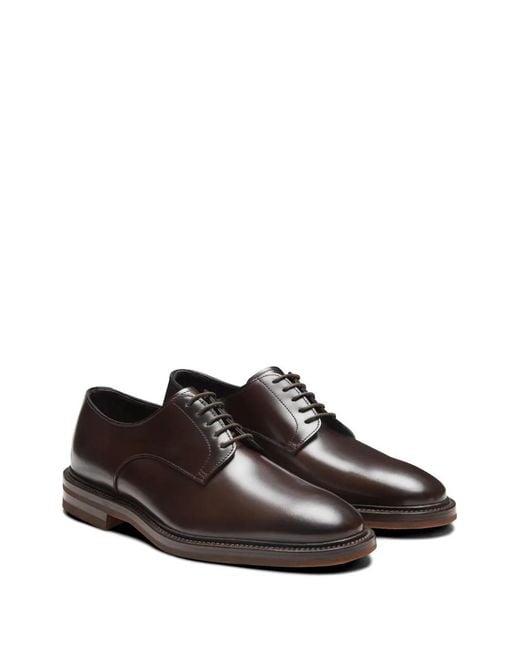 Fratelli Rossetti Brown Leather Derby Shoes for men